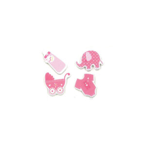 Træ stickers lyserød