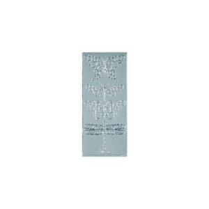 Decorstix 10x23cm sølv sommerfugle 4100 silver