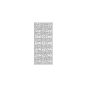 Decorstix 10x23cm sølv border 4105 silver