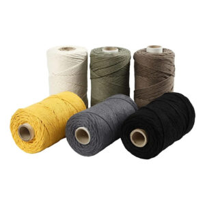 Macramé snor, L: 198 m, diam, 2 mm, ass,