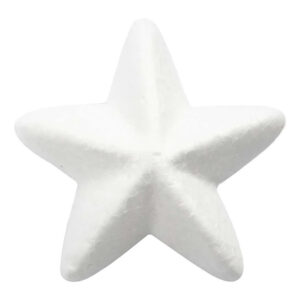 Stjerne, B: 6 cm, hvid, 50 stk,/ 1 pk