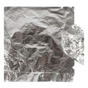 Bladmetal, 16x16 cm sølv,
