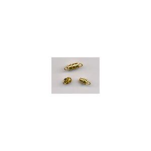 Lås metal guld fv. 9x5mm 5stk