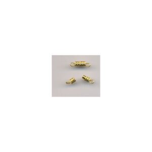 Lås metal guld fv. 8x4mm 5stk