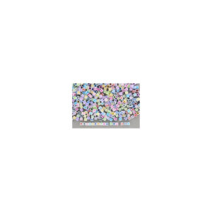Perle i plast alfabet 6x6mm Ø:3mm ca.50g