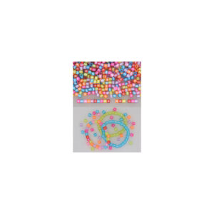 Perle terning ABC+tal ass. 6x6mm ca.40g