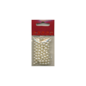 Voksperle 5mm hvid ø 0,5mm ca.12g