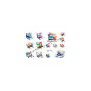3D ark Quick Cards Bærbar computer