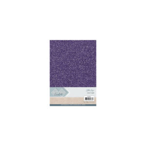 Glitter karton A4 230g mørk lilla