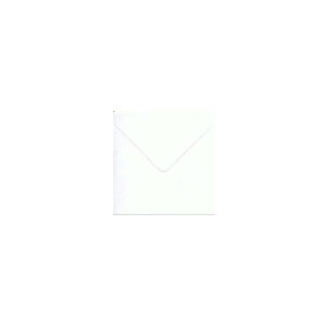 Kuvert hvid 15cm x15cm med spids lukning