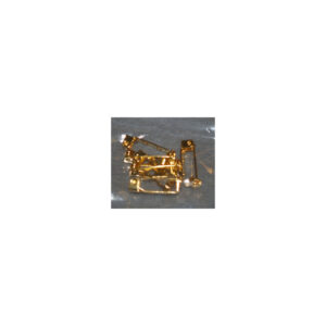 Brochenål 19mm 5stk guld fv.