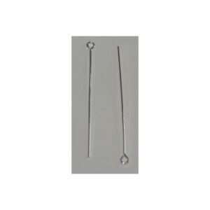 Smykkestift m/øje 0,7x50mm sølv farvet, 20 stk