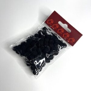 Pom Pom 6mm sort 100stk