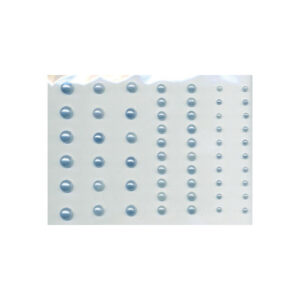 Perle halv 3-7 mm 58stk blå