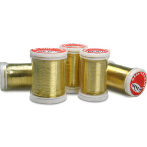 Metal tråd guldfarvet 0,4mm X 40meter