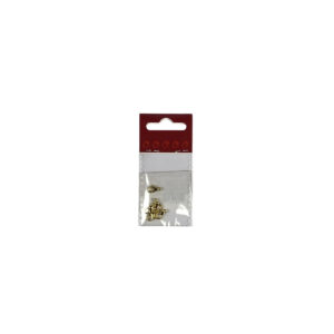 Lås karabin guld fv. 10mm 5stk