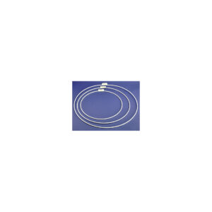 Metalringe hvid 3mm / diameter 30cm