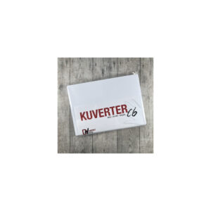Kuvert C6 hvid med spids lukning