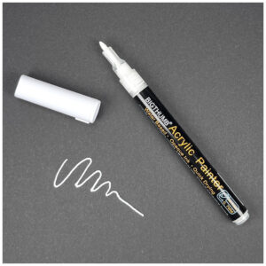 02 Acryl tusch 0,7-1mm Hvid