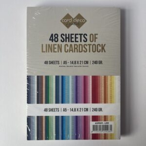 Karton Linnen mixpakke 48 ark A5 240g