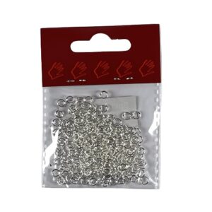 Split ring 4mm x 0,8mm sølv fv. 10gram