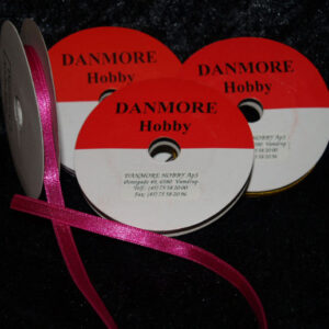 Satinbånd 3mm x 10meter cerise