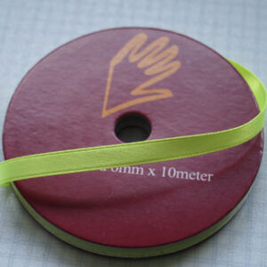 Satinbånd 3mm x 10meter limegrøn