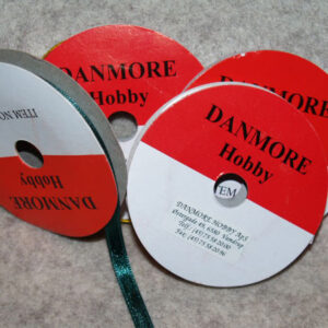 Satinbånd 3mm x 10meter grangrøn