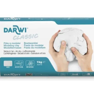 Darwi modellermasse 1000g hvid
