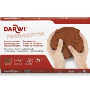 Darwi modellermasse 1000g terracotta