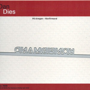 7839 Dies Dan På stregen konfirmand 15x1,4cm