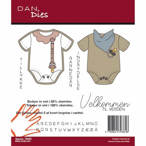 Dies Dan 79381 Baby body kort - Billede 2