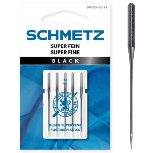 Schmetz Maskinnåle str. 70 sort super fin 5 stk. sb