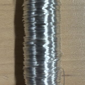 Metal tråd sølvfarvet 0,4mm X 40meter
