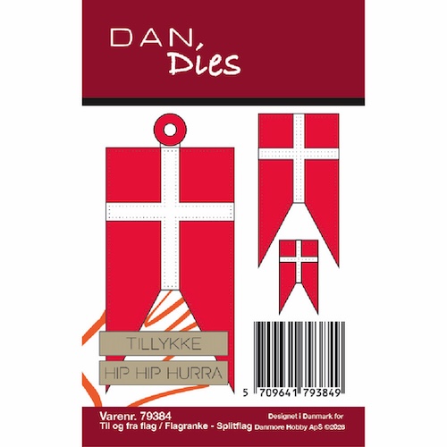 Dies Dan til og fra flag / flagranke - Billede 2