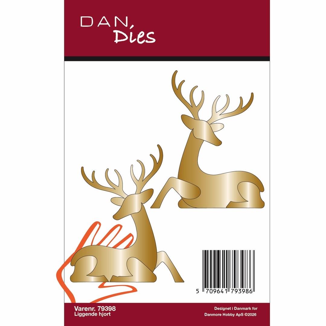 79398 Dies Dan Liggende Hjort - Stor - Billede 2