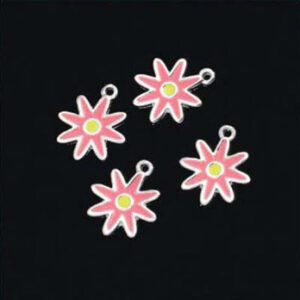 Charms blomst 15mm 4stk/ps