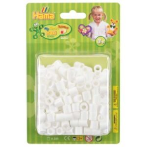 Hama 8501 maxi perler i blister 250stk hvid
