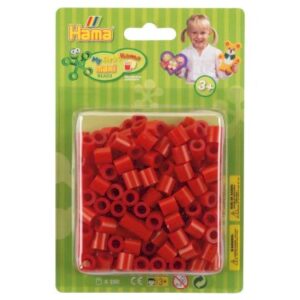 Hama 8505 maxi perler i blister 250stk Rød