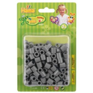 Hama 8517 maxi perler i blister 250stk Grå