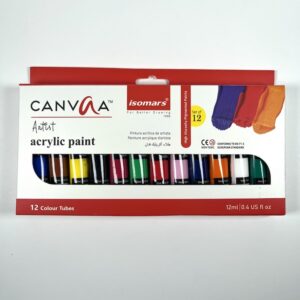 Maling akryl kunst 12tuber x12ml Canvaa