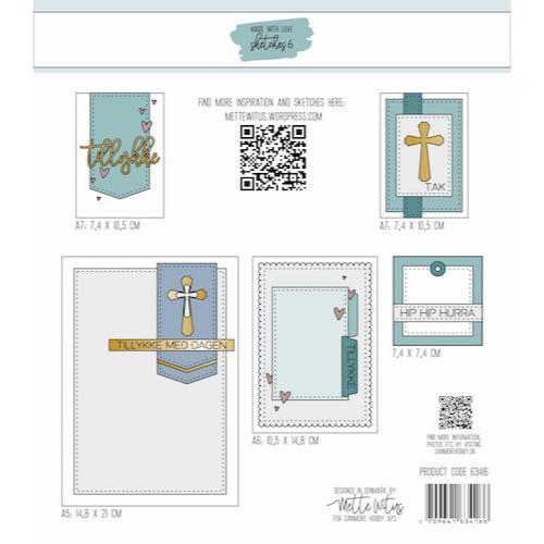 63416 Dies made With Love - Sketches 06 - Billede 2