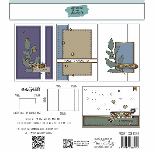 63504 Dies made With Love - Sketches 16 - Billede 2
