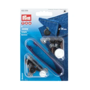 Prym Jeansknapper 14 mm antik kobber (8 sæt)
