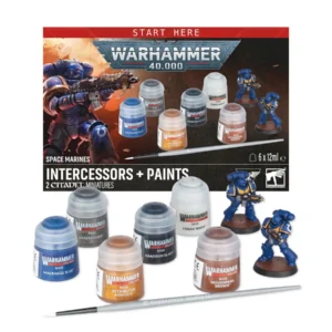 60-11 Warhammer 40k: Space Marines - Intercessors & Paints Set