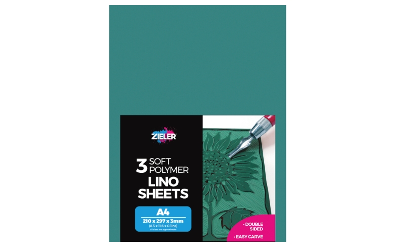 ZIELER Linoliums ark A4, 3 stk.
