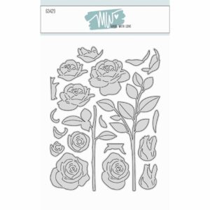 63429 Dies Made With Love Flowers - roses