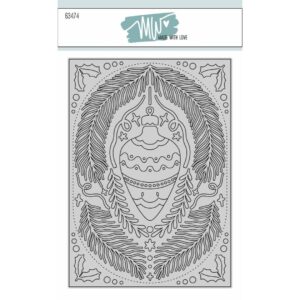 63474 Dies Made With Love Christmas card