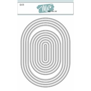 63478 Dies Made With Love Basic ovals 1