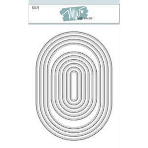 63479 Dies Made With Love Basic ovals 2